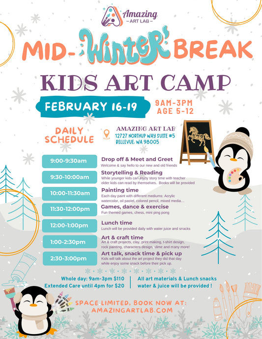 Mid-Winter Break Kids Art Camp
