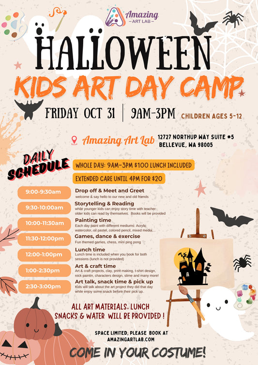 Halloween Kids Art Day Camp